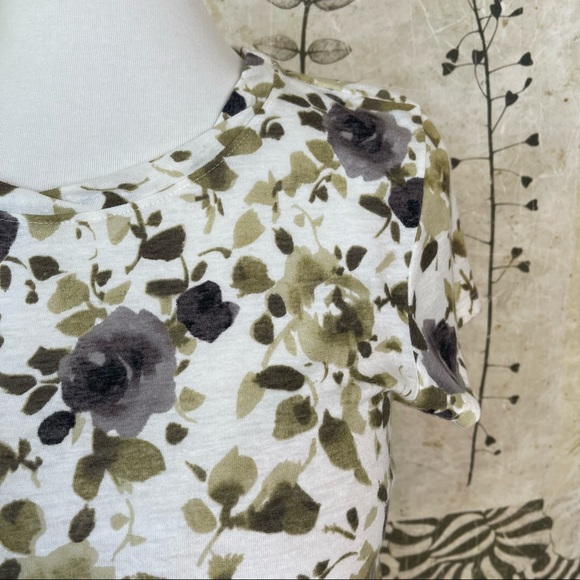 Anthropologie 9-H15 STCL Floral Short Sleeve Tee - Picture 7 of 16